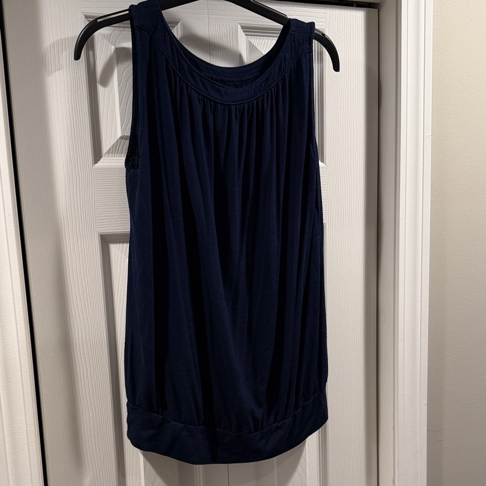 LOFT Navy Blue Tank Top